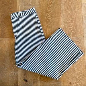 Madewell Striped Wide-Leg Cropped Jeans